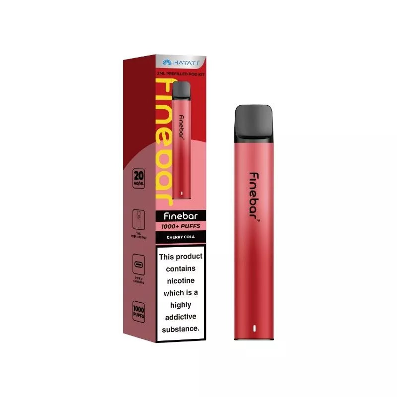 Hayati Finebar 1000 Puff Prefilled & Reusable Pod Kit