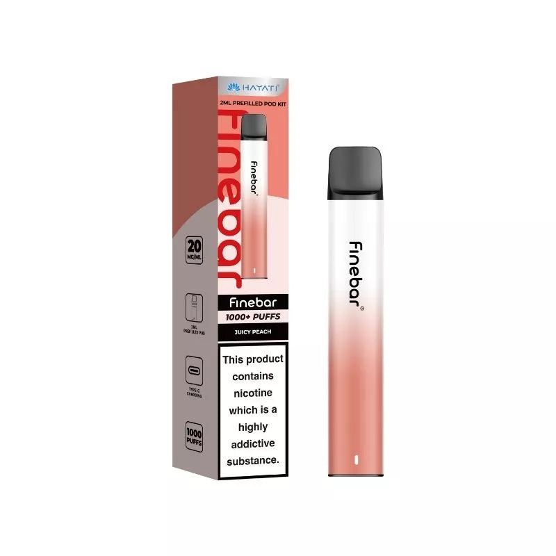 Hayati Finebar 1000 Puff Prefilled & Reusable Pod Kit