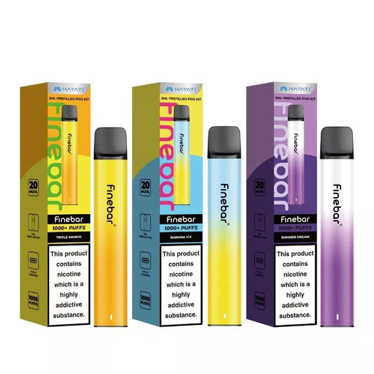 Hayati Finebar 1000 Puff Prefilled & Reusable Pod Kit