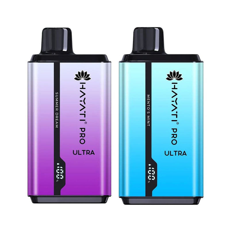 Hayati Pro Ultra 15000 | Einweg-E-Zigarette mit zwei Tanks | 15.000 Züge | 24 ml E-Liquid