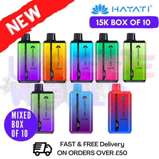 Best Mixed - Hayati Ultra Pro 15000 Puffs 15K Box Of 10