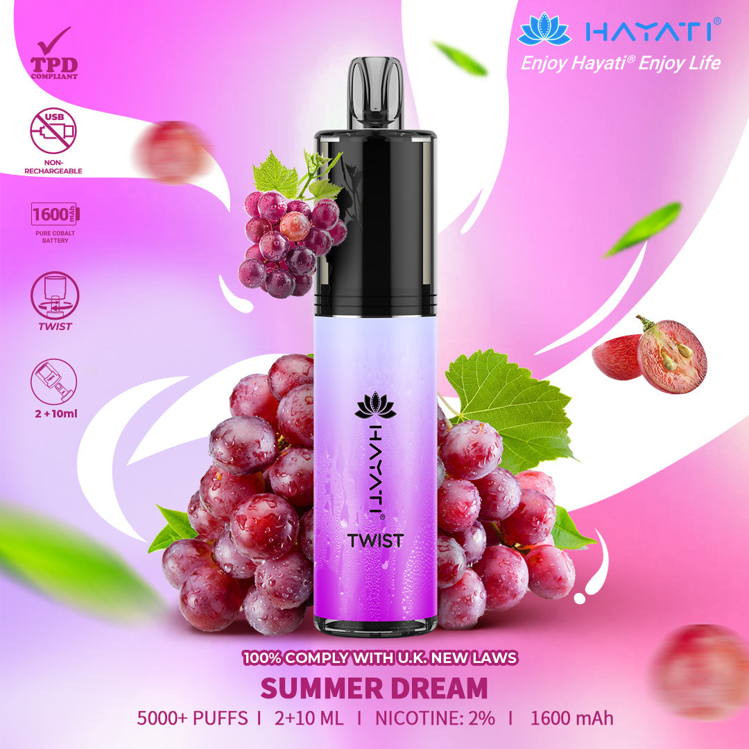 Hayati Twist 5000 Puffs Einweg-Vape-Pod-Kit