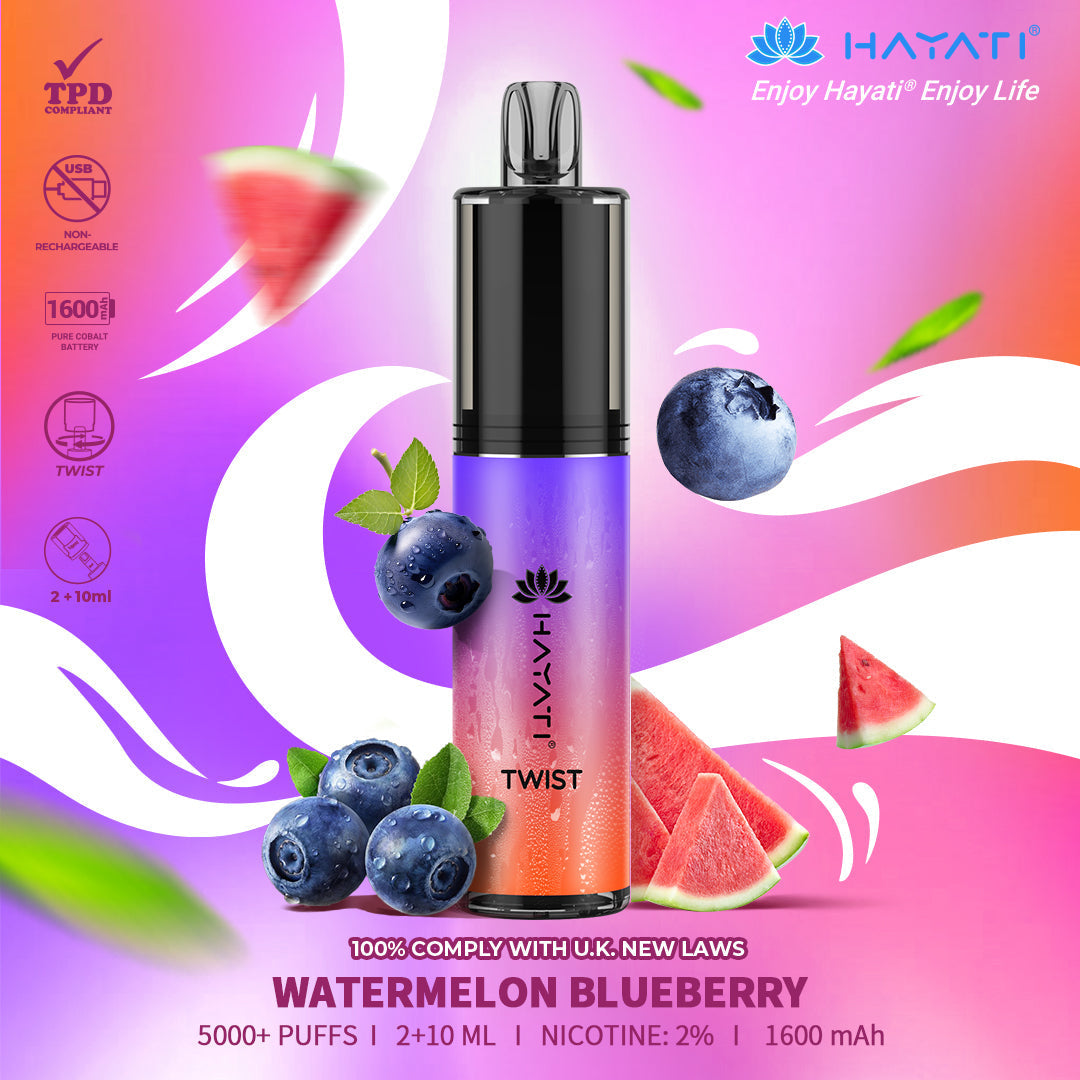 Hayati Twist 5000 Puffs Einweg-Vape-Pod-Kit