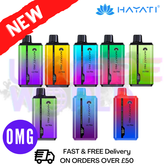 Hayati Pro Ultra 15000 Züge 15K Bar Twist Einweg-E-Zigarette ZERO (0 mg) - 9,99 £