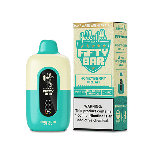 Hidden Hills Fifty Bar 20K Disposable Vape 20000 Puffs
