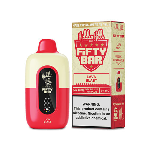 Hidden Hills Fifty Bar 20K Disposable Vape 20000 Puffs