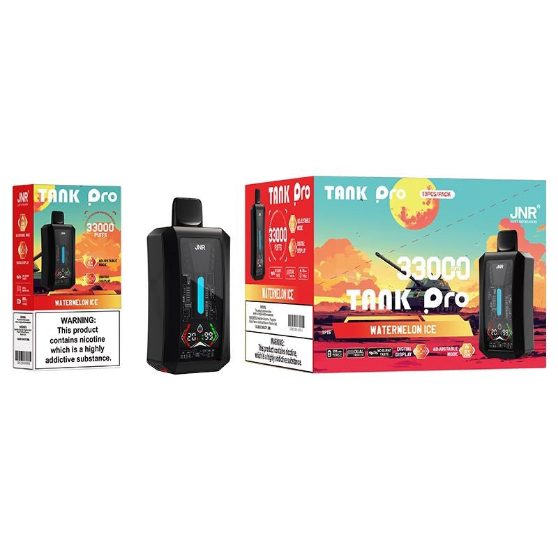 JNR Tank Pro 33000 Puffs Disposable Vape (Box of 10) 16 Flavors