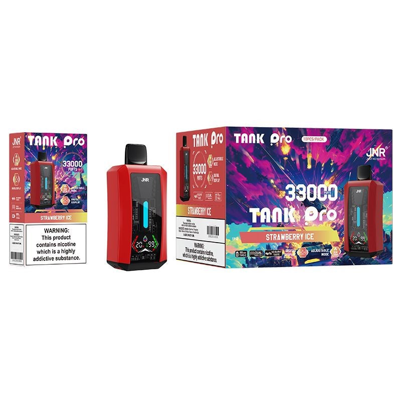 JNR Tank Pro Einweg-E-Zigarette für 33.000 Züge (10er-Packung) – 16 Geschmacksrichtungen
