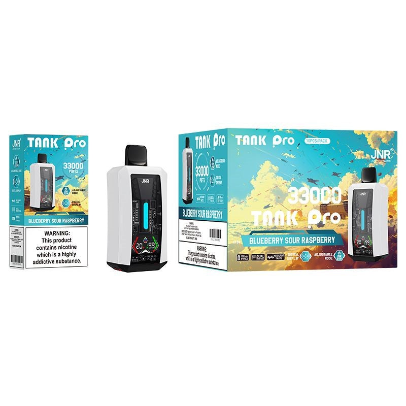 JNR Tank Pro Einweg-E-Zigarette für 33.000 Züge (10er-Packung) – 16 Geschmacksrichtungen