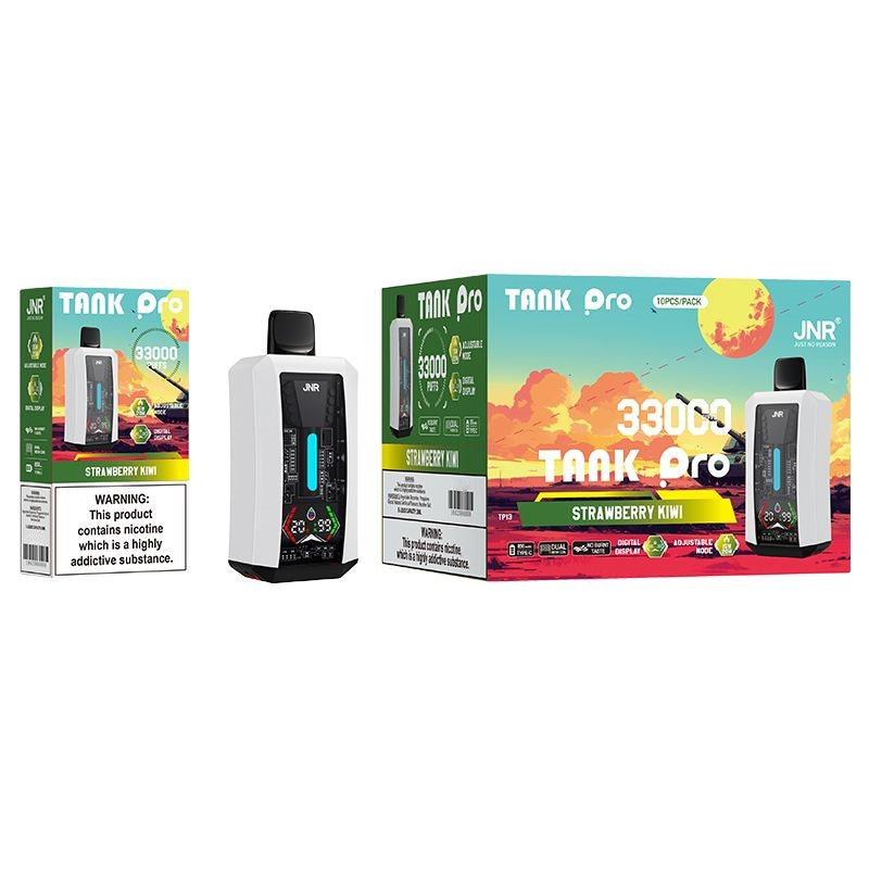JNR Tank Pro Einweg-E-Zigarette für 33.000 Züge (10er-Packung) – 16 Geschmacksrichtungen