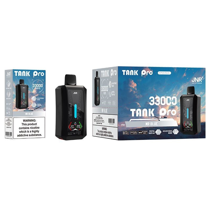 JNR Tank Pro Einweg-E-Zigarette für 33.000 Züge (10er-Packung) – 16 Geschmacksrichtungen