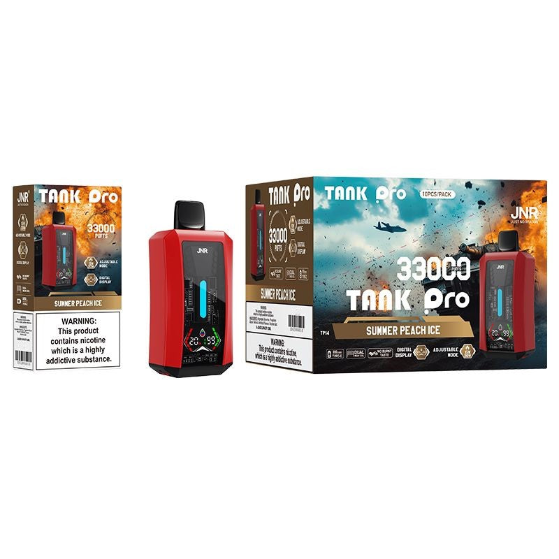 JNR Tank Pro 33000 Puffs Disposable Vape (Box of 10) 16 Flavors