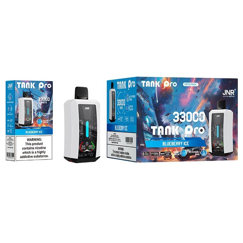 JNR Tank Pro Einweg-E-Zigarette für 33.000 Züge (10er-Packung) – 16 Geschmacksrichtungen