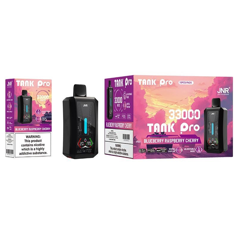 JNR Tank Pro Einweg-E-Zigarette für 33.000 Züge (10er-Packung) – 16 Geschmacksrichtungen