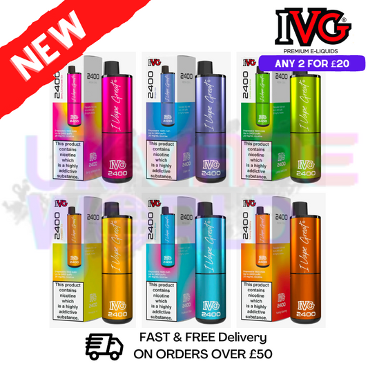 IVG 2400 Puff Bar 4-in-1 Einweg-Vape-Pen-Set