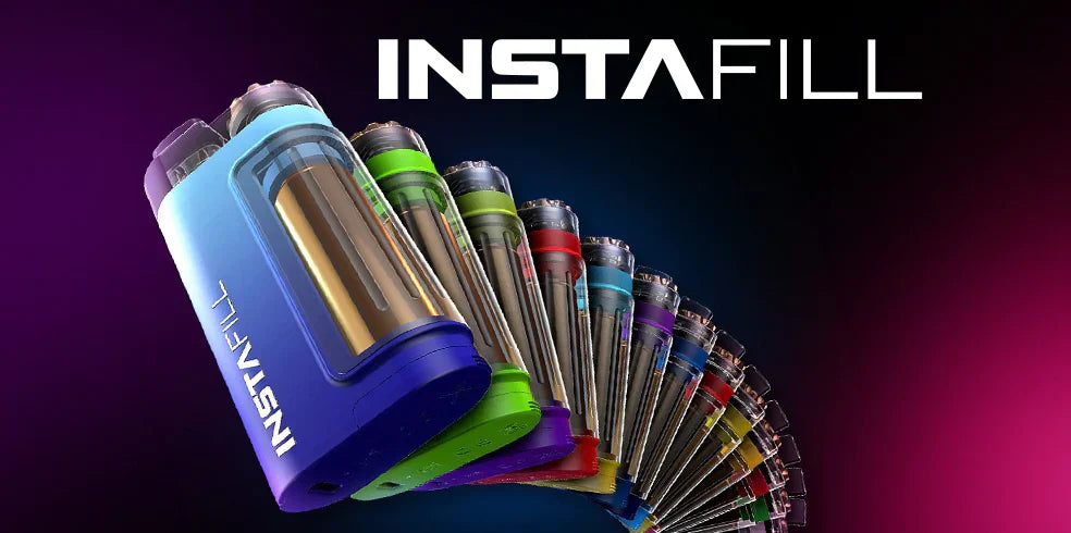ZAP INSTAFILL Einweg-Vape-Kit, 20 mg, 3500 Züge, mit 10 ml vorgefülltem E-Liquid. TPD-konform (UK).