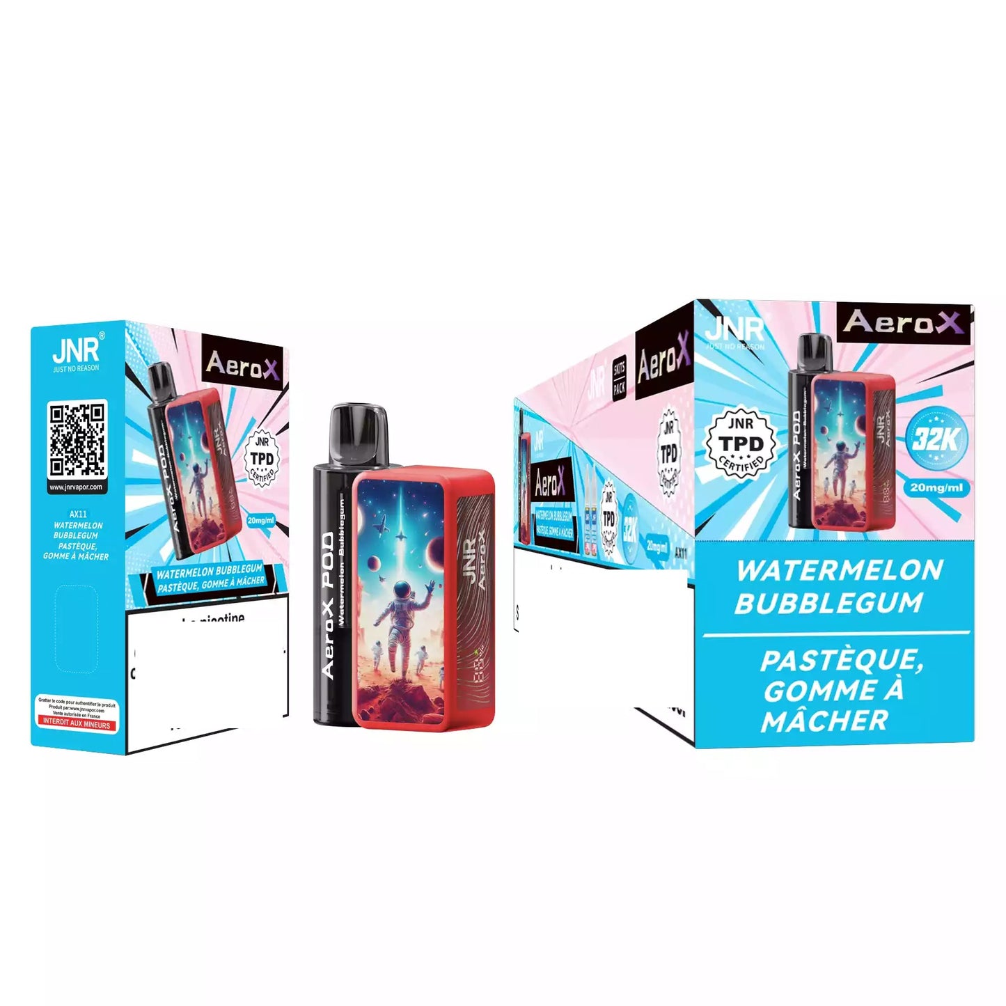 JNR AEROX 32000 Puffs Pod Kit Bulk Buy Refillable Vapes Wholesale