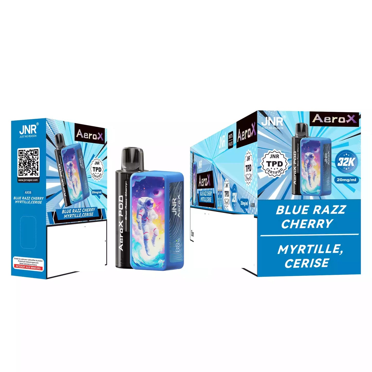 JNR AEROX 32000 Puffs Pod Kit Bulk Buy Refillable Vapes Wholesale