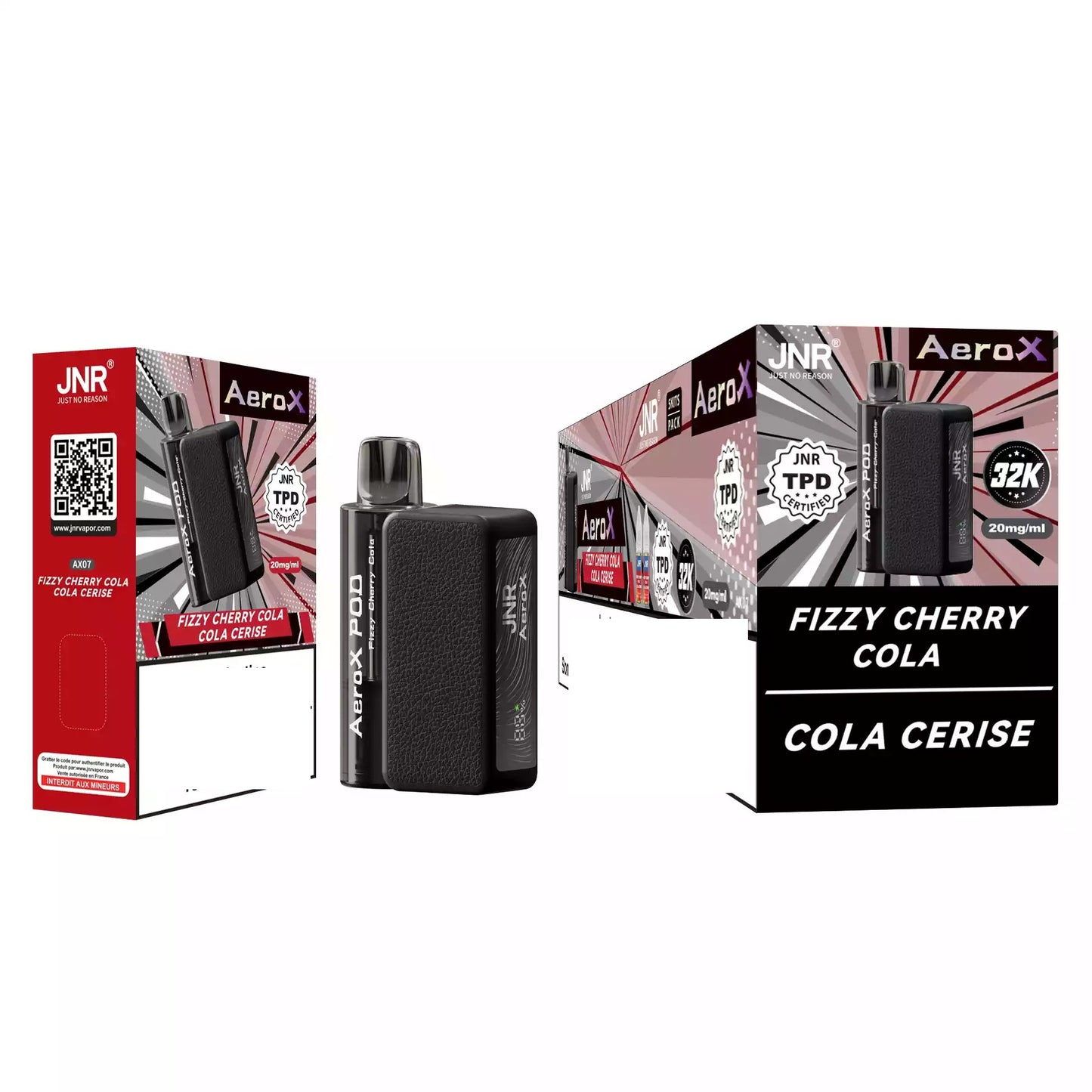 JNR AEROX 32000 Puffs Pod Kit Bulk Buy Refillable Vapes Wholesale