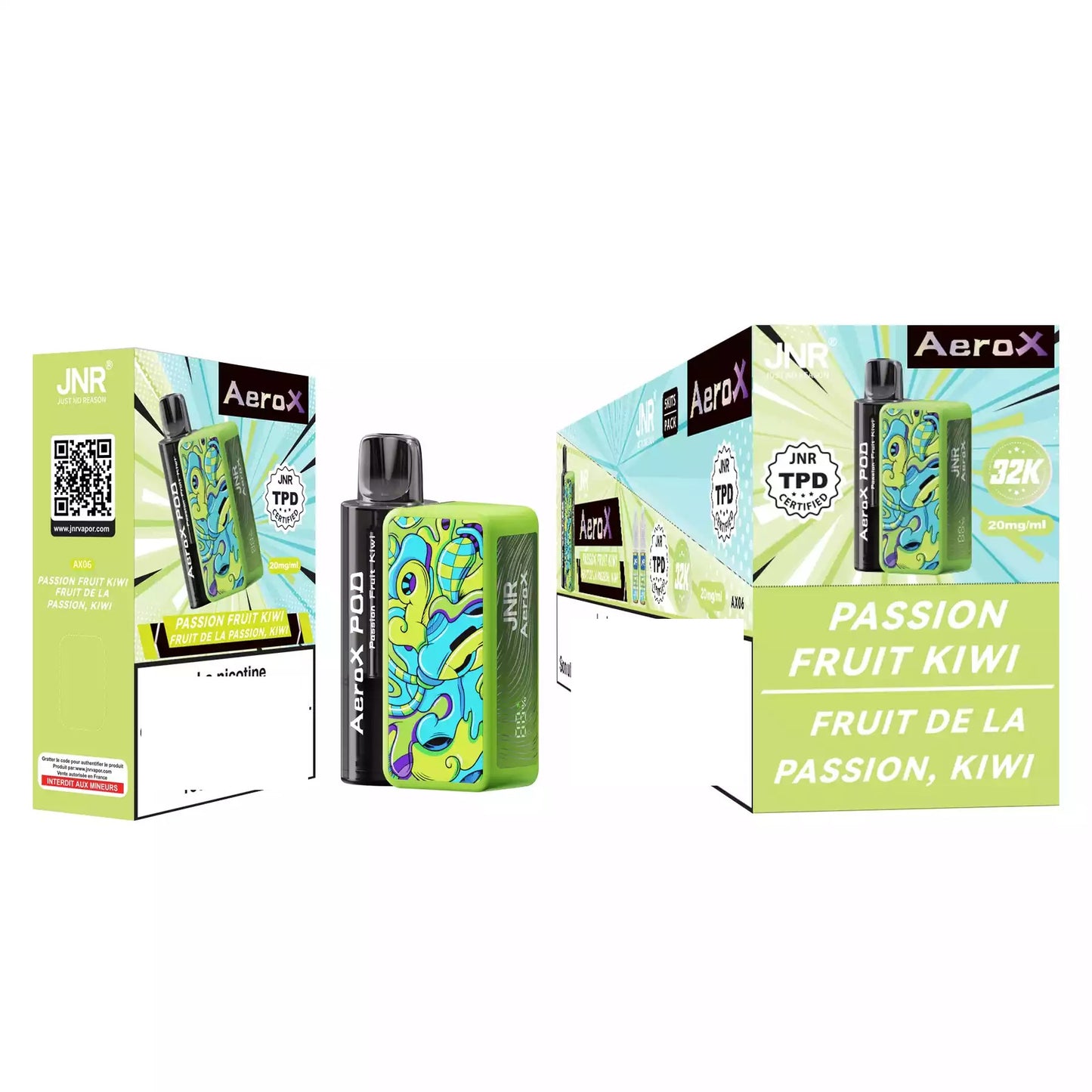 JNR AEROX 32000 Puffs Pod Kit Bulk Buy Refillable Vapes Wholesale