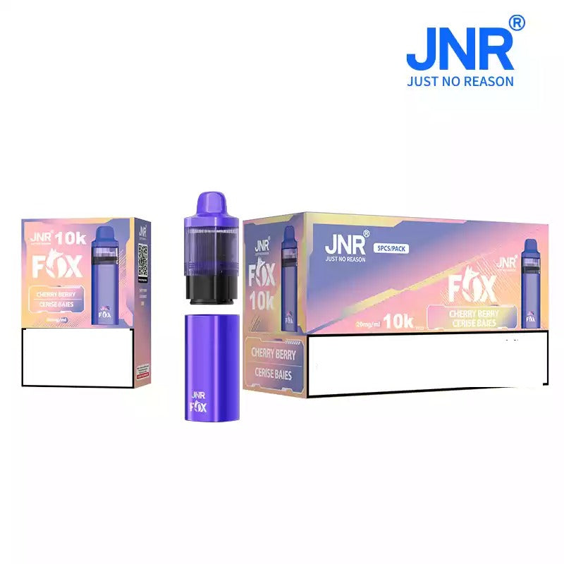 JNR FOX 10000 Puffs Pod Kit Bulk Buy Rechargeable Refillable Vape Wholesale