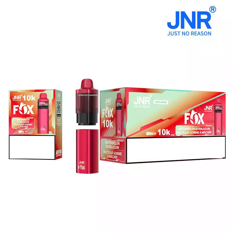JNR FOX 10000 Puffs Pod Kit Bulk Buy Rechargeable Refillable Vape Wholesale