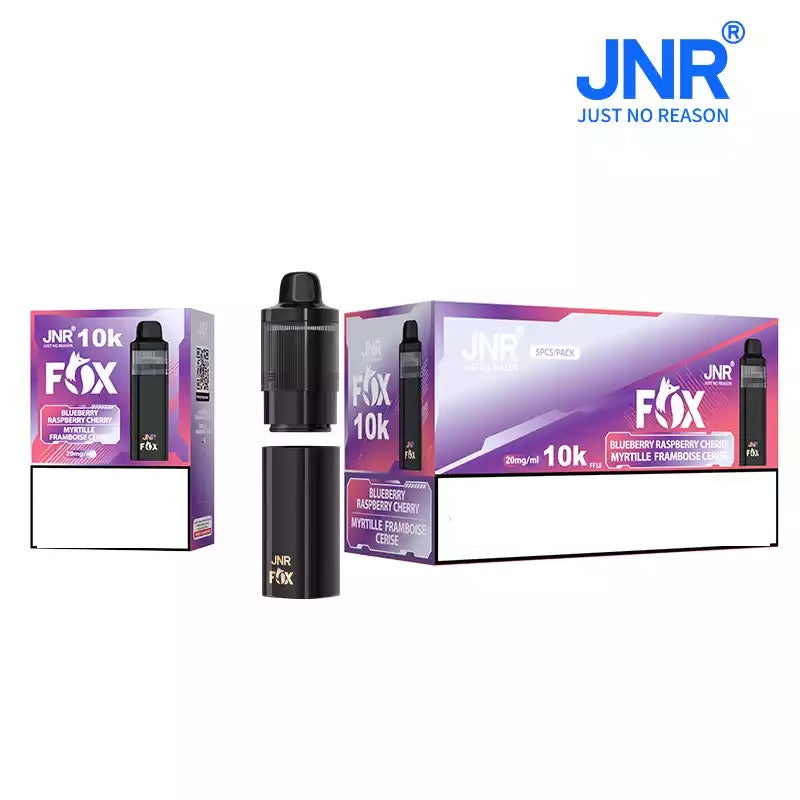 JNR FOX 10000 Puffs Pod Kit Bulk Buy Rechargeable Refillable Vape Wholesale