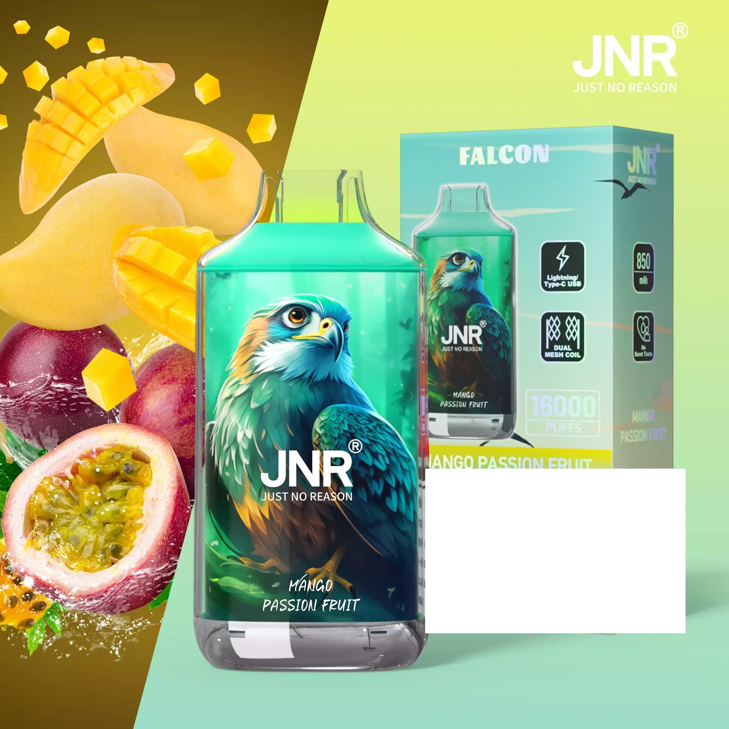 JNR FALCON 16000 Puffs Crystal Craft Dual Mesh Bulk Buy Rechargeable Disposable Vapes Wholesale