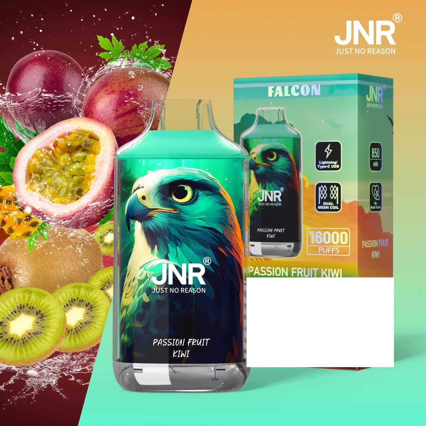 JNR FALCON 16000 Puffs Crystal Craft Dual Mesh Bulk Buy Rechargeable Disposable Vapes Wholesale