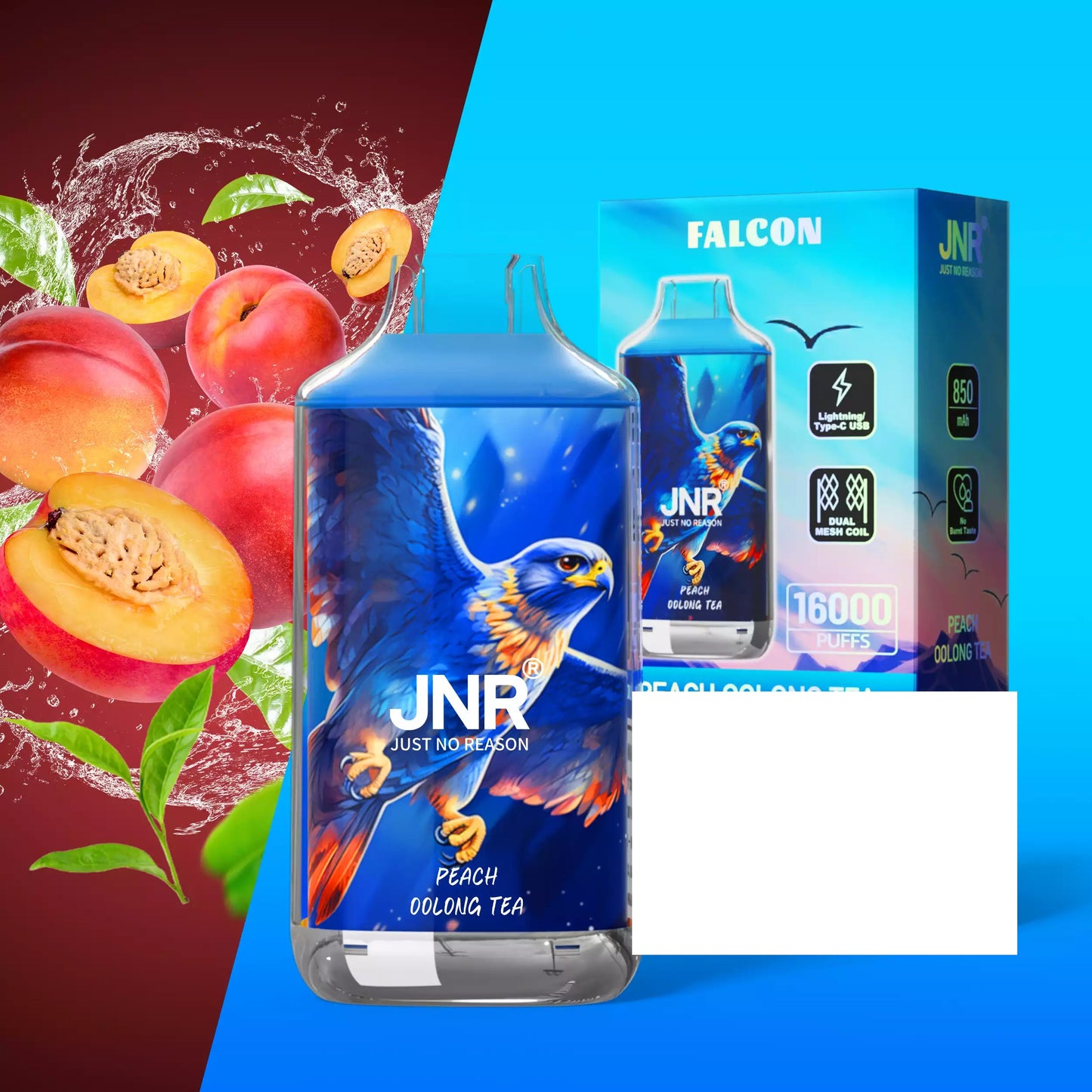 JNR FALCON 16000 Puffs Crystal Craft Dual Mesh Bulk Buy Rechargeable Disposable Vapes Wholesale