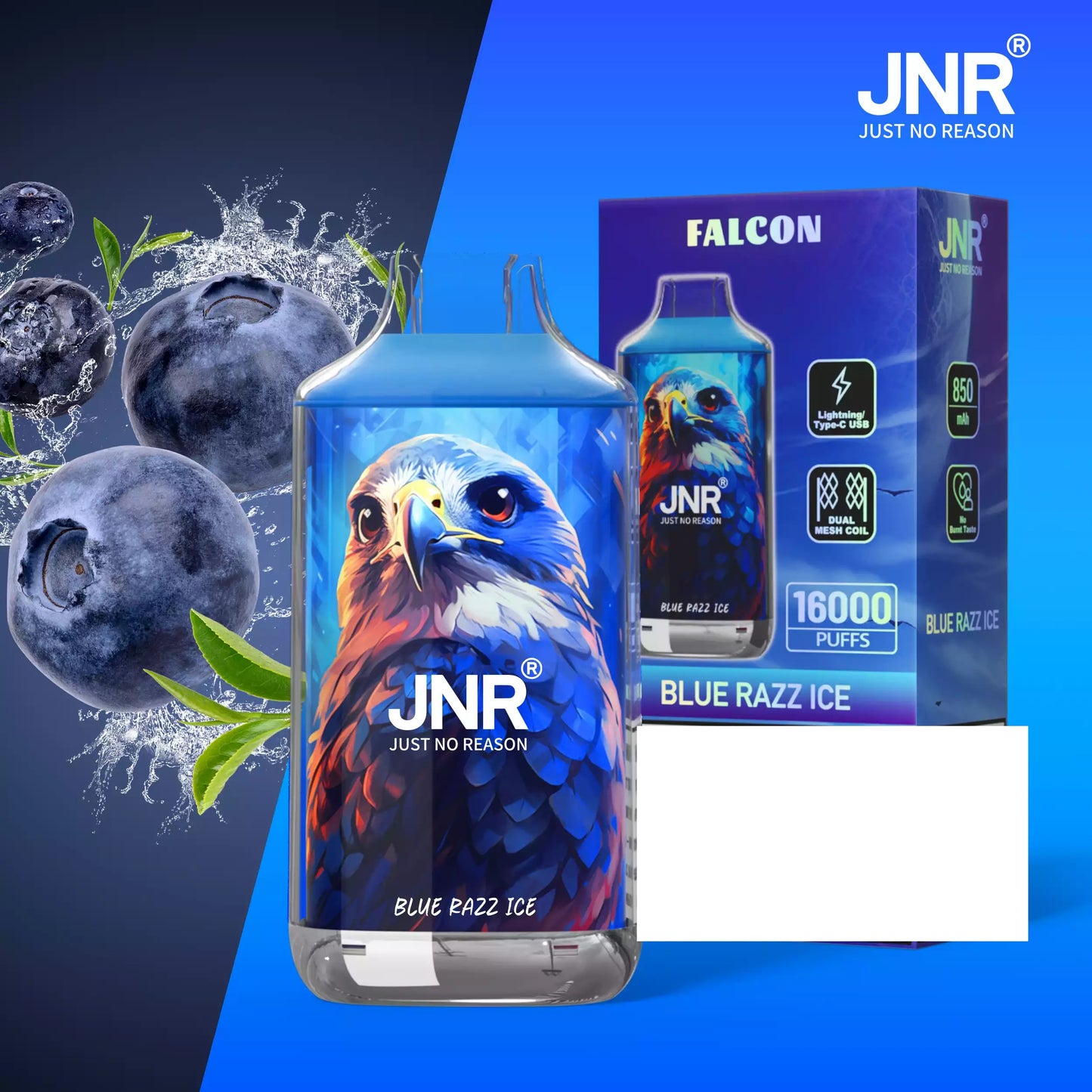 JNR FALCON 16000 Puffs Crystal Craft Dual Mesh Bulk Buy Rechargeable Disposable Vapes Wholesale