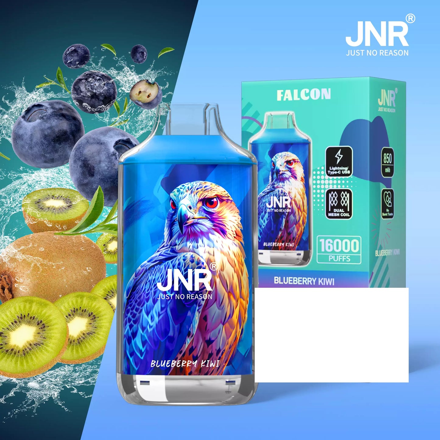 JNR FALCON 16000 Puffs Crystal Craft Dual Mesh Bulk Buy Rechargeable Disposable Vapes Wholesale