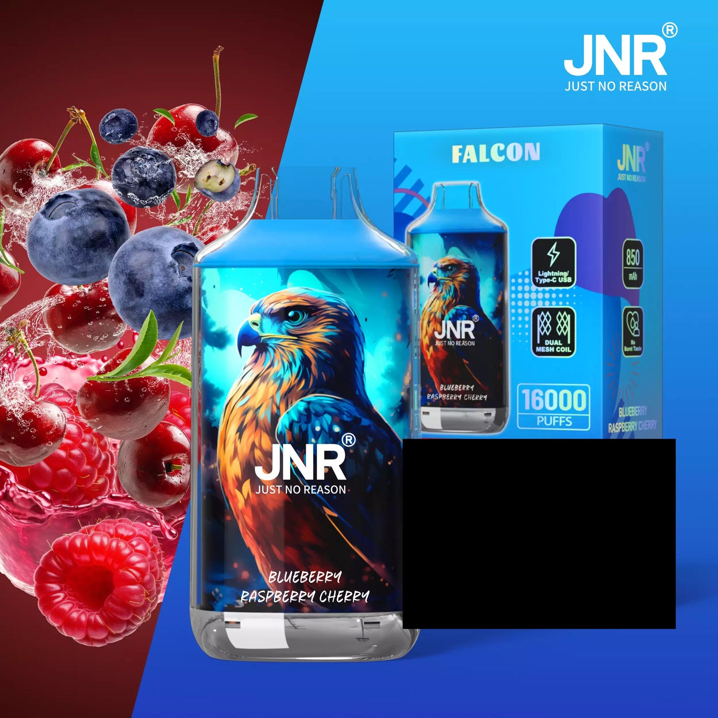 JNR FALCON 16000 Puffs Crystal Craft Dual Mesh Bulk Buy Rechargeable Disposable Vapes Wholesale