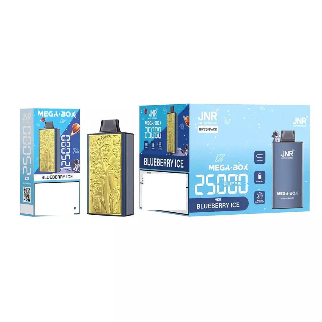 JNR MEGA BOX 25000 Puffs Dual Mesh Bulk Buy Rechargeable Disposable Vapes Wholesale