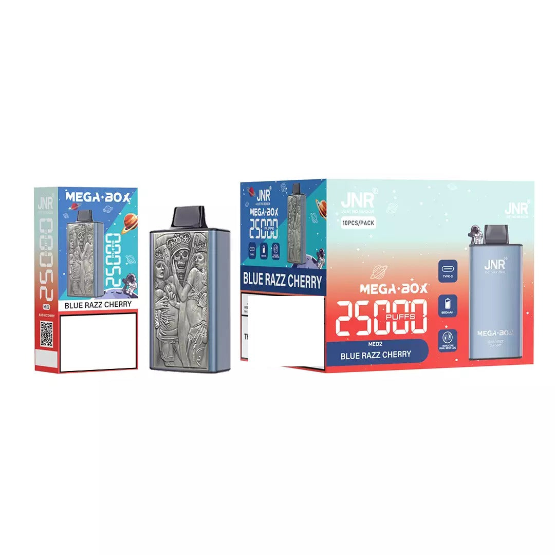 JNR MEGA BOX 25000 Puffs Dual Mesh Bulk Buy Rechargeable Disposable Vapes Wholesale