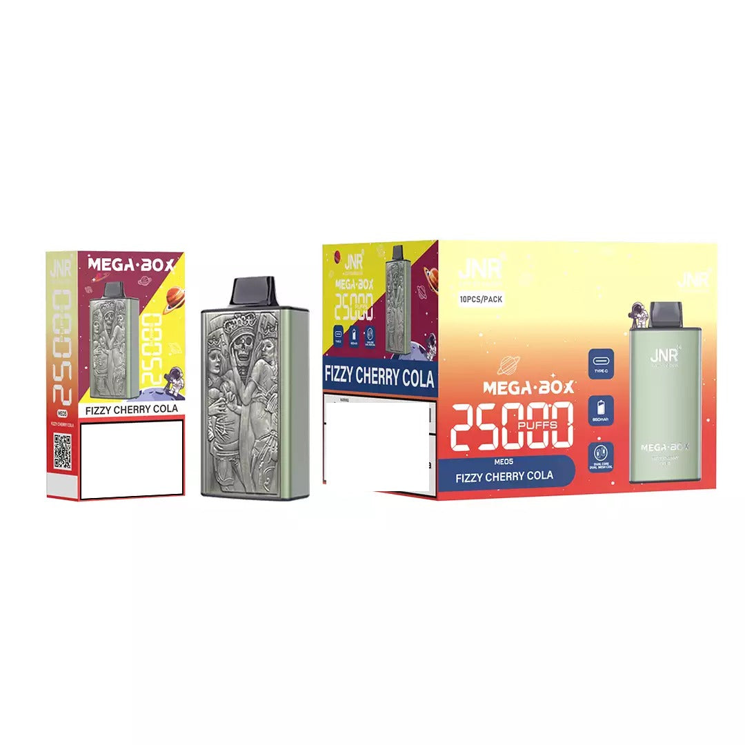 JNR MEGA BOX 25000 Puffs Dual Mesh Bulk Buy Rechargeable Disposable Vapes Wholesale