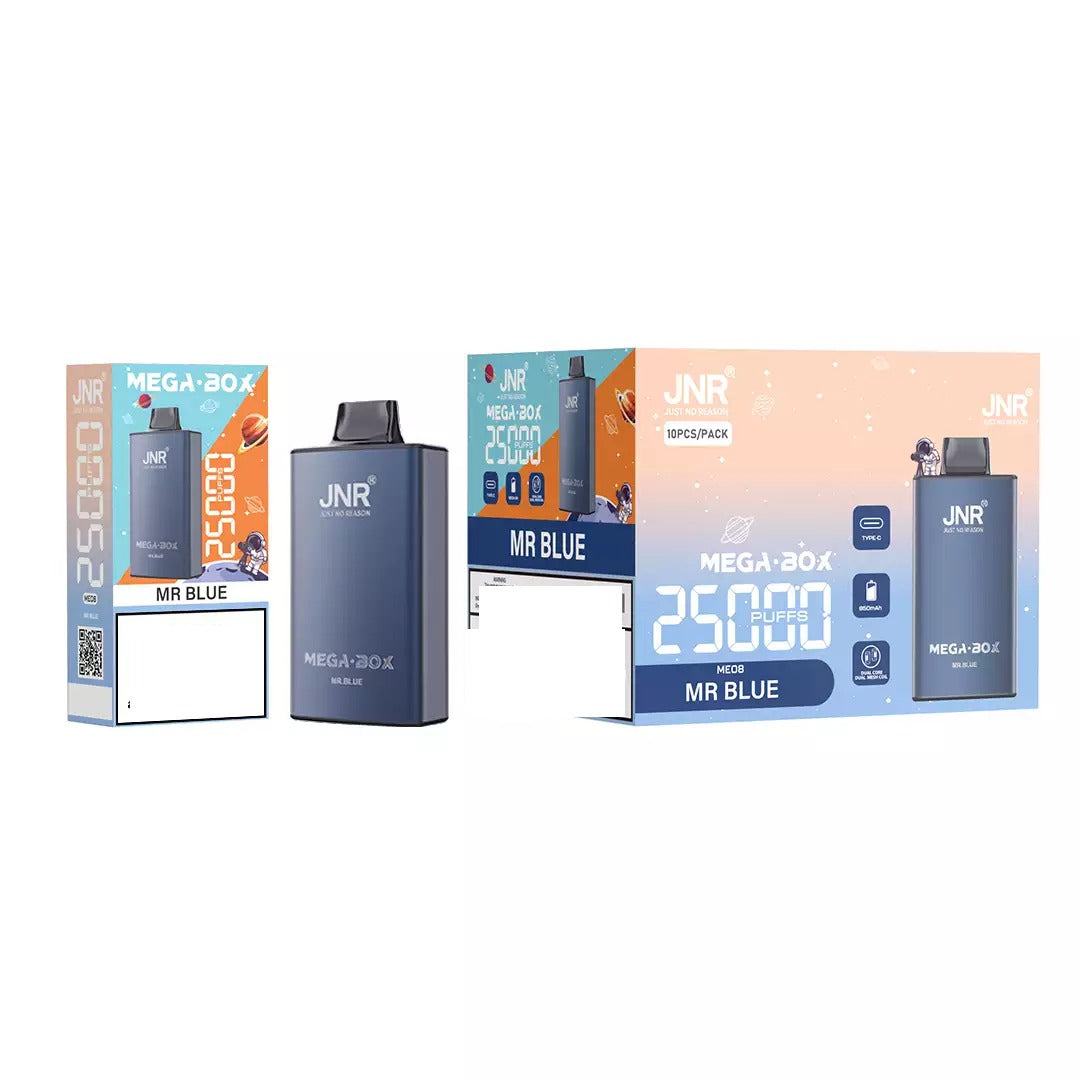JNR MEGA BOX 25000 Puffs Dual Mesh Bulk Buy Rechargeable Disposable Vapes Wholesale
