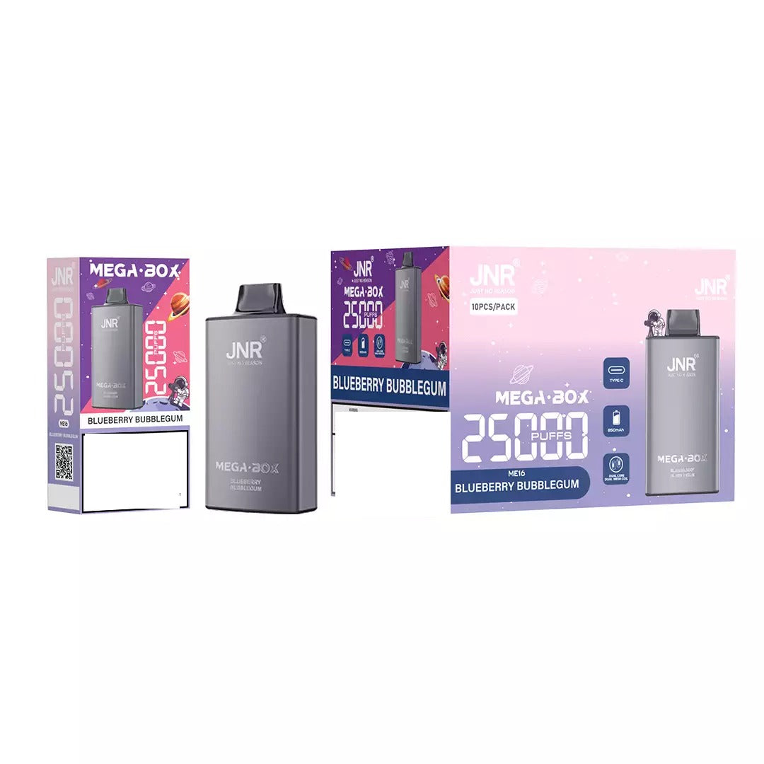 JNR MEGA BOX 25000 Puffs Dual Mesh Bulk Buy Rechargeable Disposable Vapes Wholesale