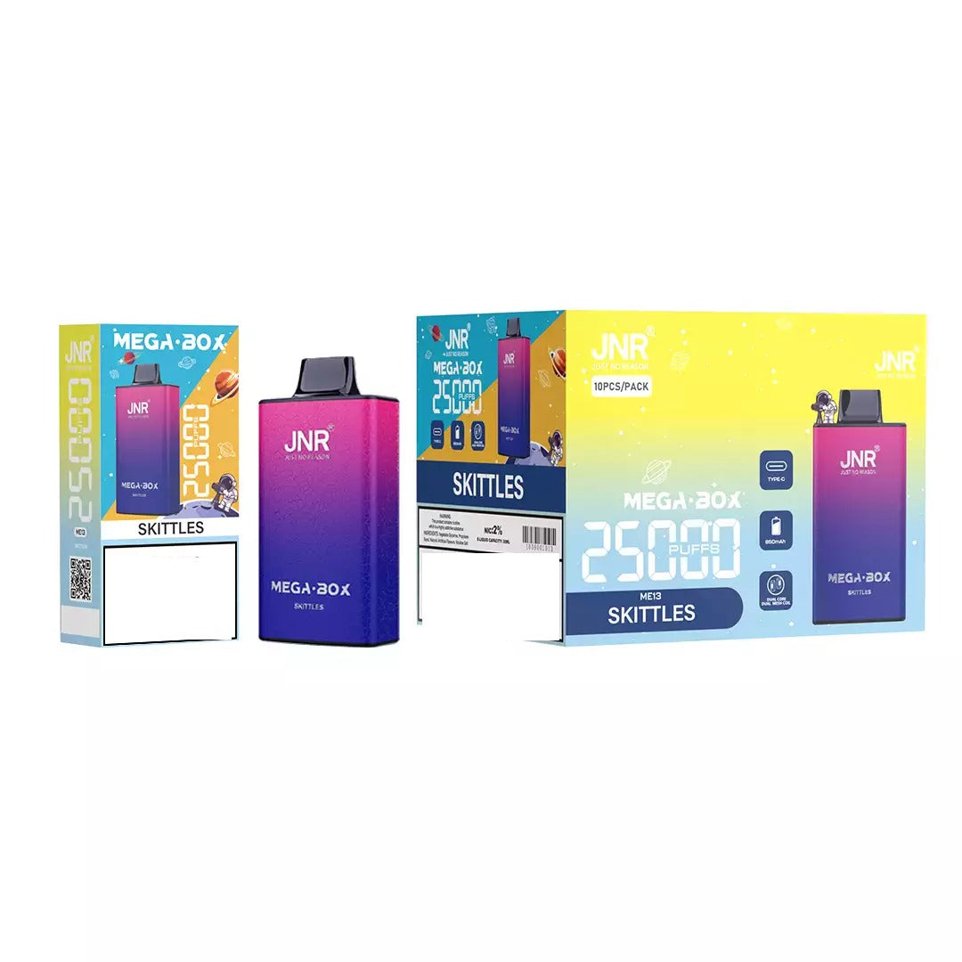 JNR MEGA BOX 25000 Puffs Dual Mesh Bulk Buy Rechargeable Disposable Vapes Wholesale