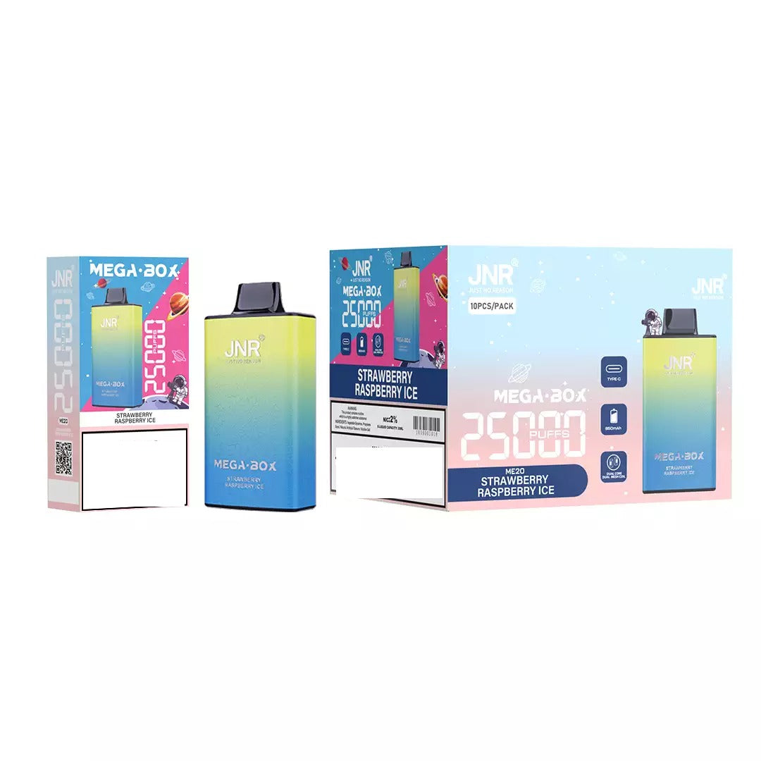 JNR MEGA BOX 25000 Puffs Dual Mesh Bulk Buy Rechargeable Disposable Vapes Wholesale