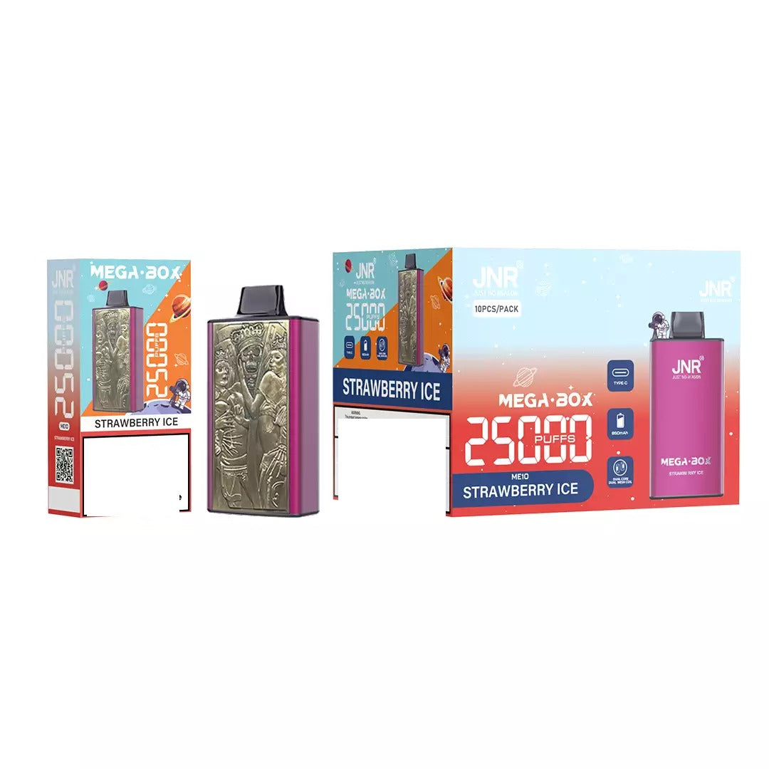 JNR MEGA BOX 25000 Puffs Dual Mesh Bulk Buy Rechargeable Disposable Vapes Wholesale