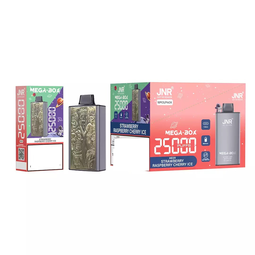 JNR MEGA BOX 25000 Puffs Dual Mesh Bulk Buy Rechargeable Disposable Vapes Wholesale