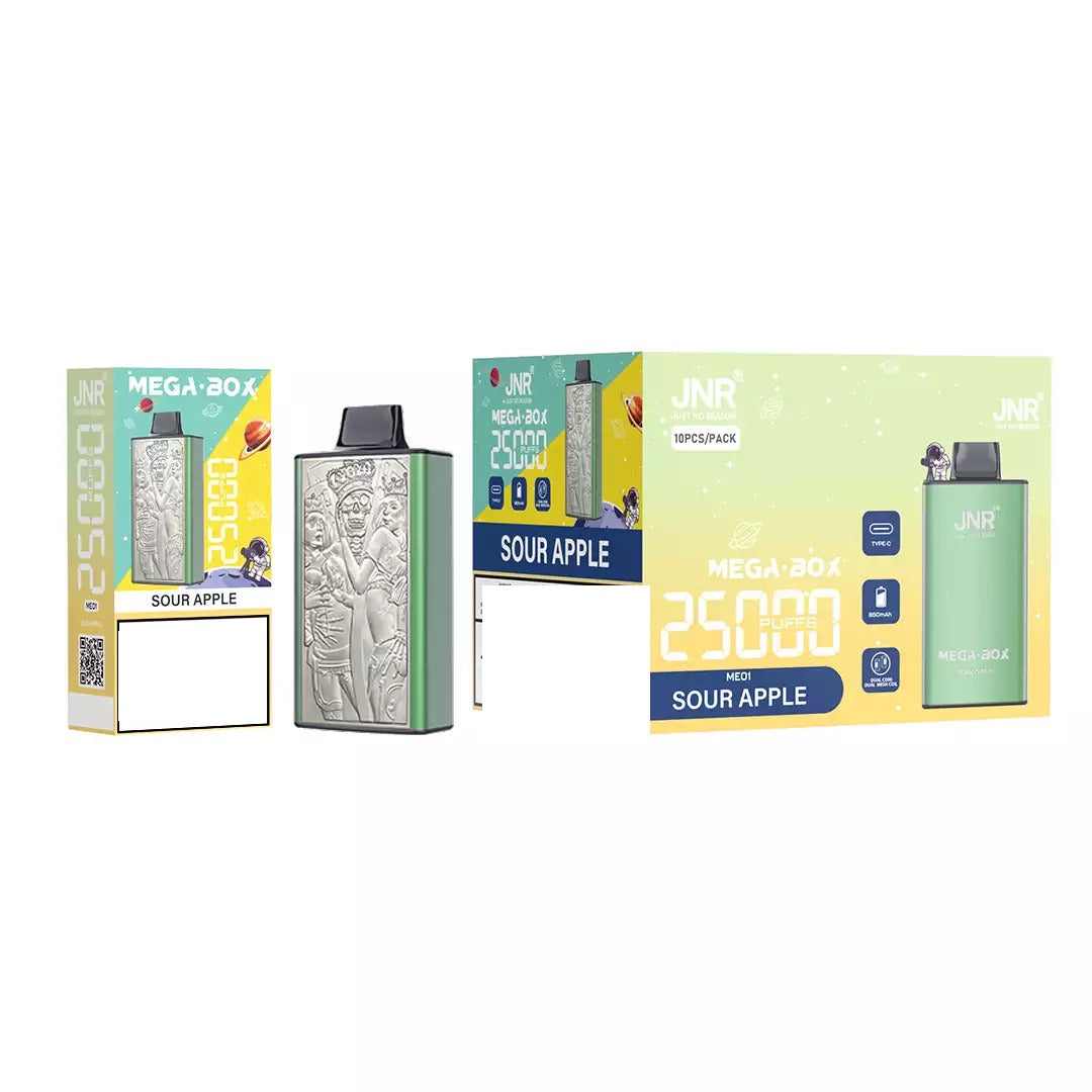 JNR MEGA BOX 25000 Puffs Dual Mesh Bulk Buy Rechargeable Disposable Vapes Wholesale