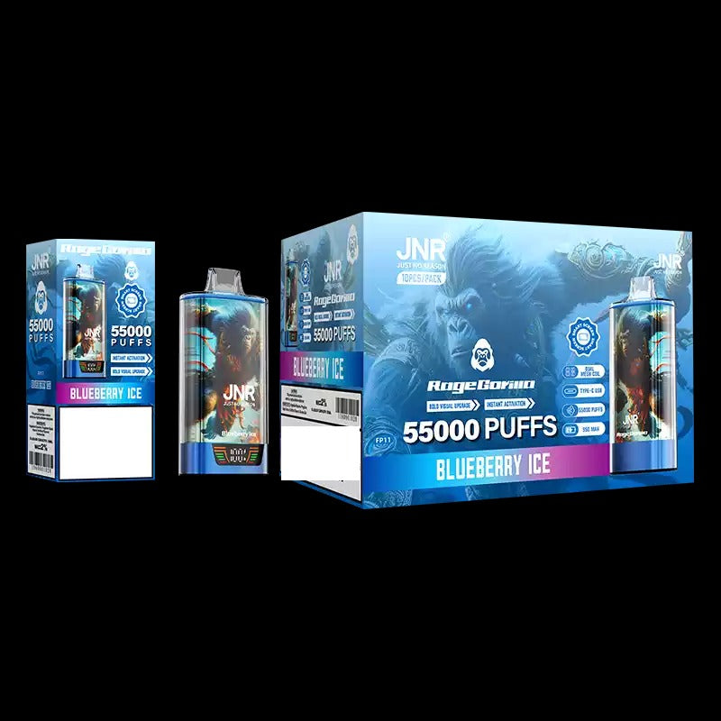 JNR RAGE GORILLA 55000 Puffs Dual Mesh Bulk Buy Rechargeable Disposable Vapes Wholesale