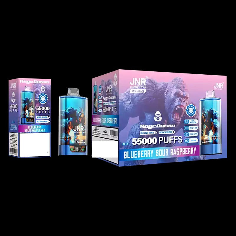 JNR RAGE GORILLA 55000 Puffs Dual Mesh Bulk Buy Rechargeable Disposable Vapes Wholesale
