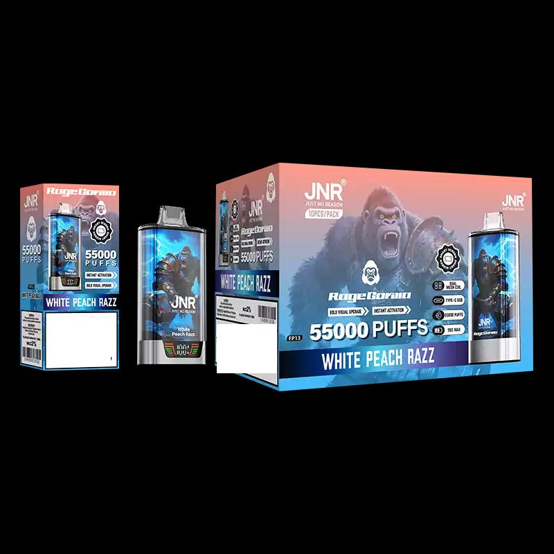 JNR RAGE GORILLA 55000 Puffs Dual Mesh Bulk Buy Rechargeable Disposable Vapes Wholesale