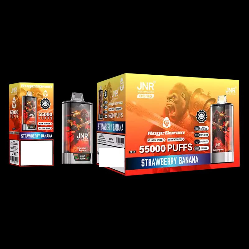 JNR RAGE GORILLA 55000 Puffs Dual Mesh Bulk Buy Rechargeable Disposable Vapes Wholesale