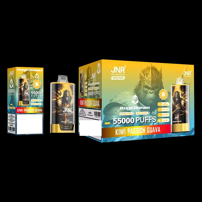 JNR RAGE GORILLA 55000 Puffs Dual Mesh Bulk Buy Rechargeable Disposable Vapes Wholesale