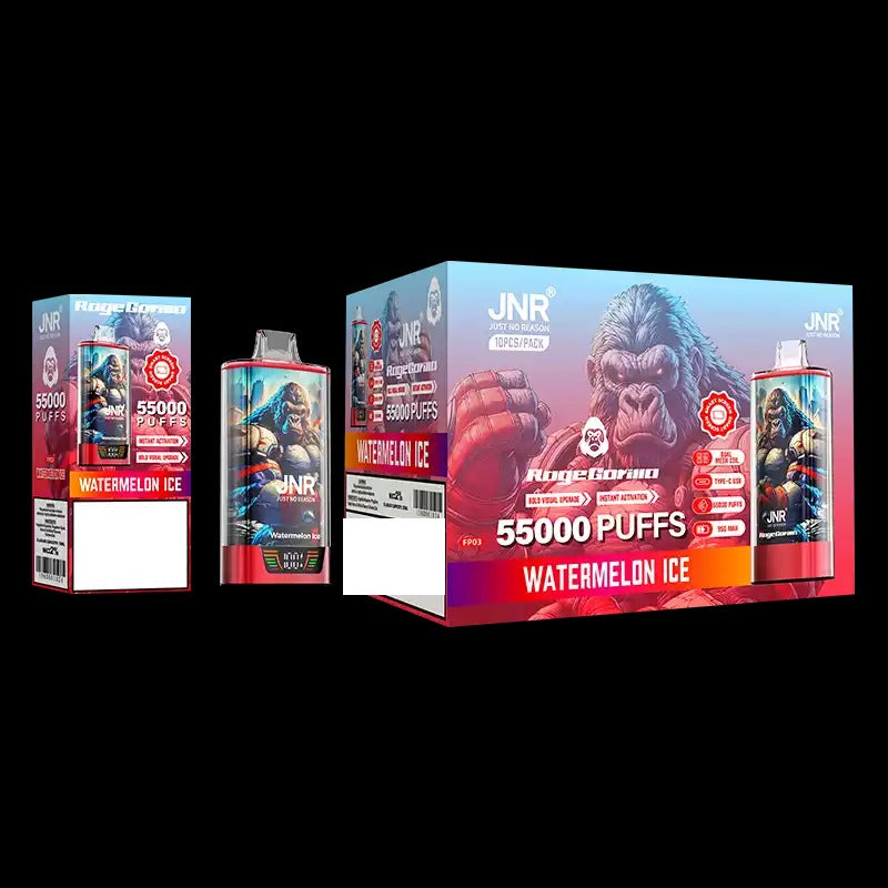 JNR RAGE GORILLA 55000 Puffs Dual Mesh Bulk Buy Rechargeable Disposable Vapes Wholesale