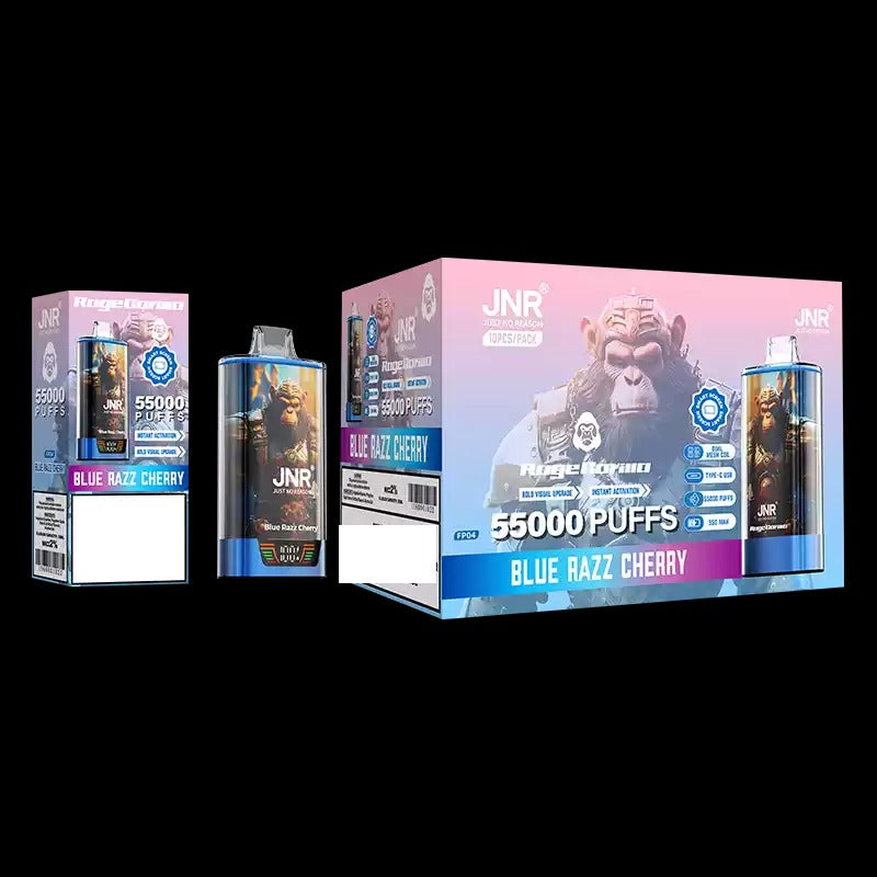 JNR RAGE GORILLA 55000 Puffs Dual Mesh Bulk Buy Rechargeable Disposable Vapes Wholesale
